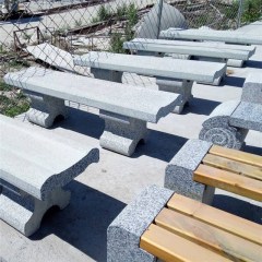 Granite garden bench